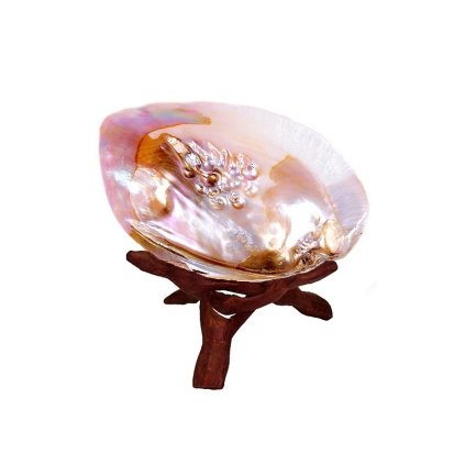 PERLORODKA velká vykuřovací mušle na stojánku3