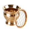 Kadidelnice MISKA k vykuřování mosaz zlatá2