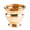 1690 kadidelnice miska k vykurovani mosaz zlata