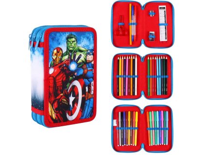 PEBH1291A skolni penal tripatrovy s naplni avengers hulk