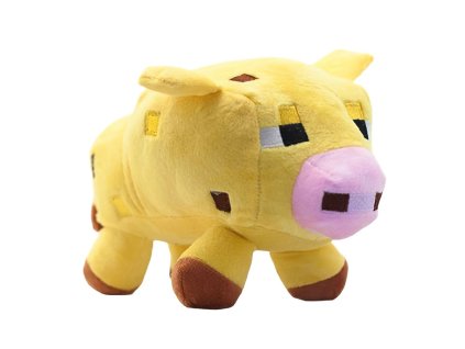 PHBH2094A plysova hracka minecraft prase zlute 25cm