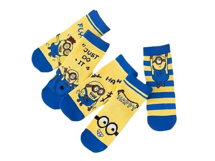 POSN2128A detske ponozky mimoni 3 5 let 5 ks