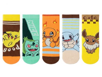 POSN2136A detske ponozky pokemon 3 5 let 5ks