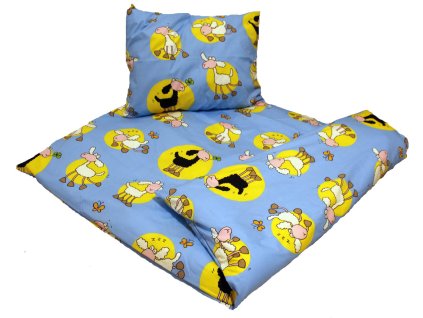 Bavlněné dětské povlečení – Ovečka modrá - poslední 1 kus