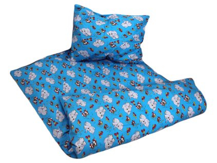 Bavlněné dětské povlečení – Slon modrý - posledních 3 kusy