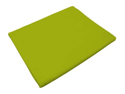 Bavlněná plachta do školky - Limetková bez gumy