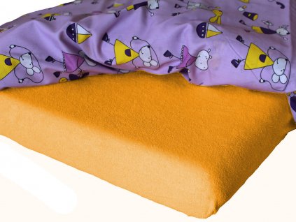 Dětské froté prostěradlo do mateřské školy Okrová