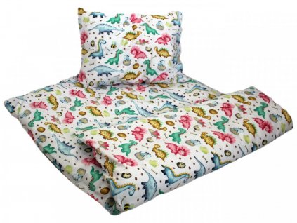 Dětské bavlněné povlečení - Dinosauři Baby - posledních 22 kusů