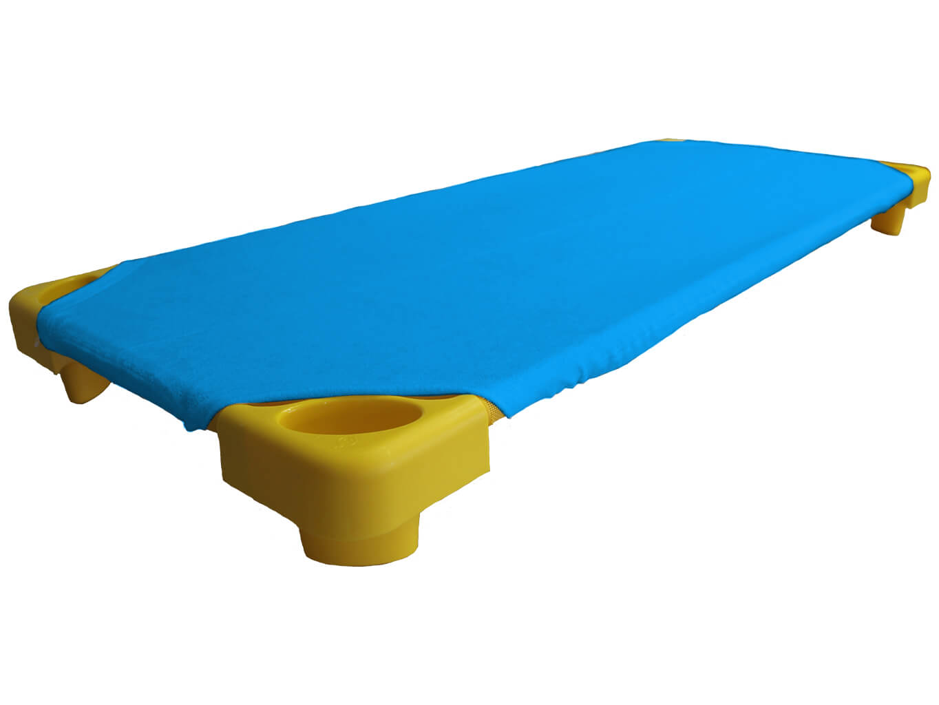 Tyrkysové froté prostěradlo na lehátka do školky Rozměr:: 60 x 120 cm