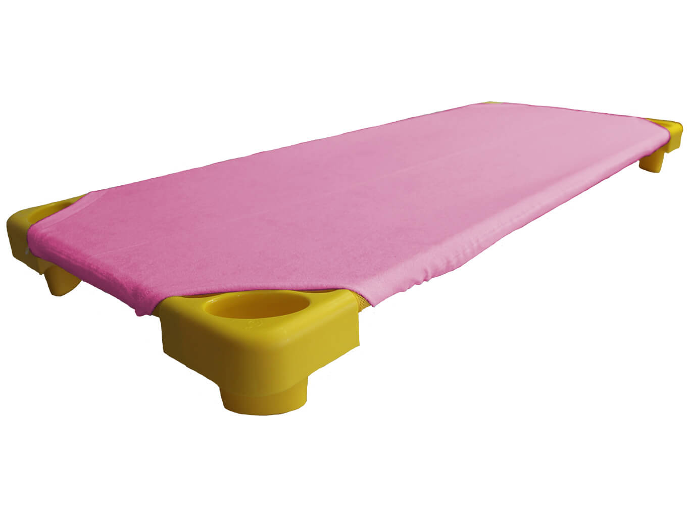 Světle růžové froté prostěradlo na lehátka do školky Rozměr:: 60 x 120 cm