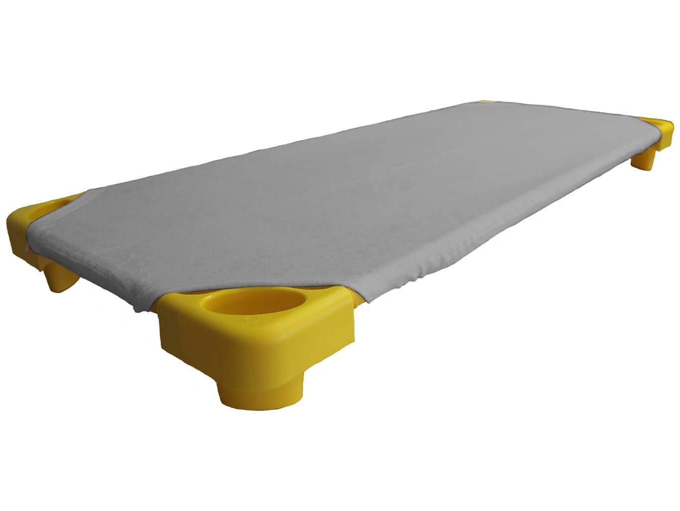 Šedé froté prostěradlo na lehátka do školky Rozměr:: 60 x 120 cm