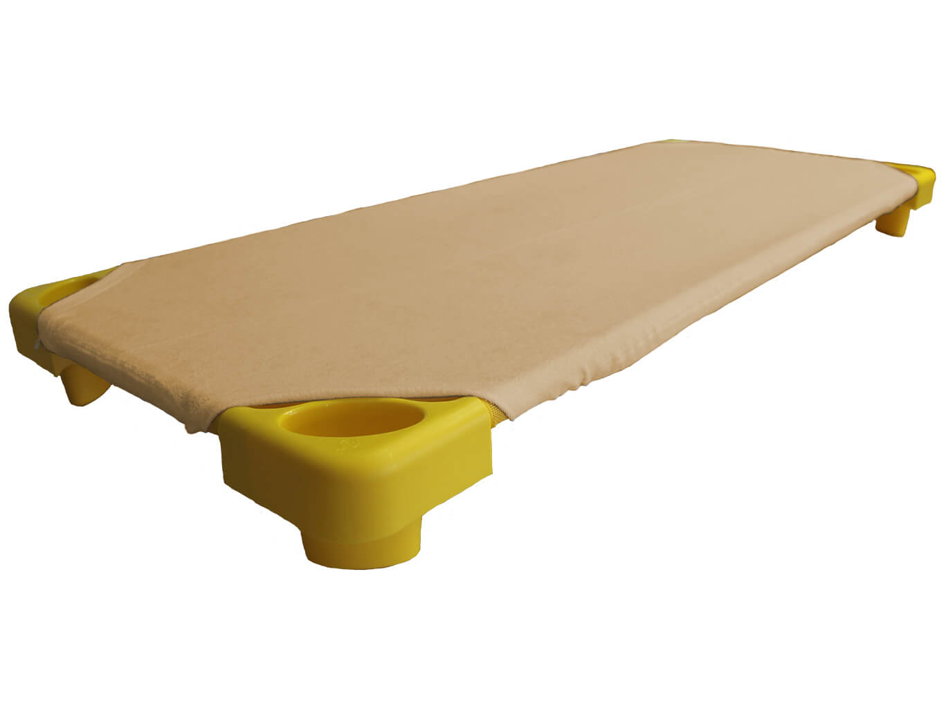 Smetanové froté prostěradlo na lehátka do školky Rozměr:: 60 x 120 cm