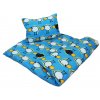 Dětské bavlněné povlečení do školky Beránek modrý 1