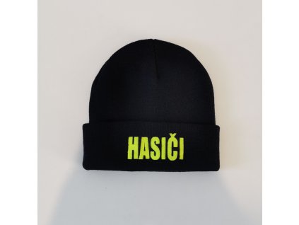16413 zimna ciapka s napisom hasici vysitym