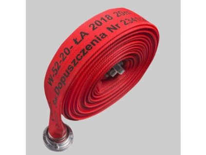 16812 zasahova hadica c52 20 m cervena s al spojkami pvc vlozka