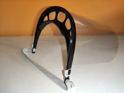 16857 ochranny tvarovy stit priemer 16 cm cierna