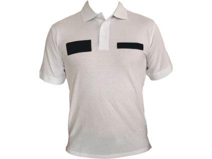 19167 polokosela kratky rukav pike biela napis hasici erb dpo suche zipsy