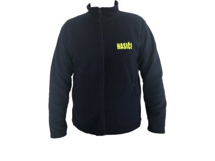 19323 mikina panska fleece na zips napisy hasici chrbat aj hrud