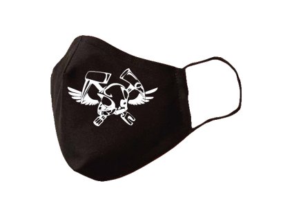 19365 rusko tvarovane dvojvrstvove cierne znak hasicska prilba a sekery cb