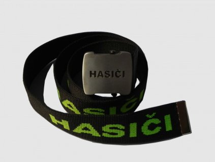 19590 opasok textilny s napismi hasici s kovovou prackou