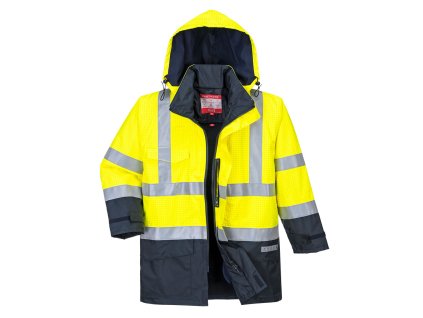 20265 nehorlava antistaticka vetrovka s779 s vyberatelnou flisovou vlozkou hivis zlta