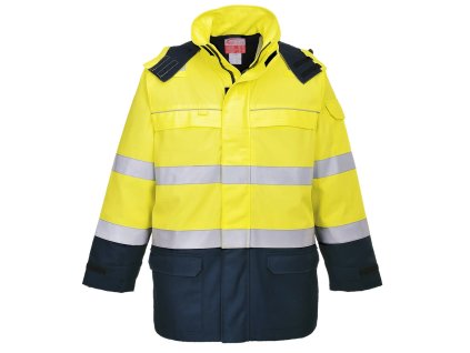 20271 nehorlava antistaticka vetrovka fr79 s vyberatelnou flisovou vlozkou hivis zlta
