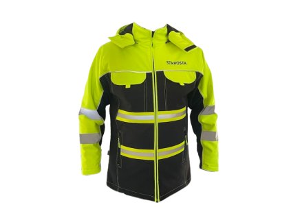 25200 softshell zatepleny kabat vzor zachranar neonzlty cierny