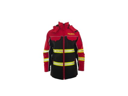 25203 softshell zatepleny kabat vzor zachranar cerveny cierny