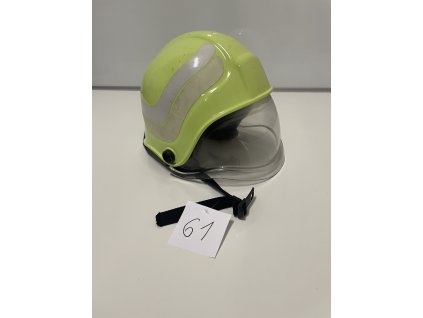 Zásahová prilba PAB 03 s čírym štítom , okuliarmi, zátylníkom, 61