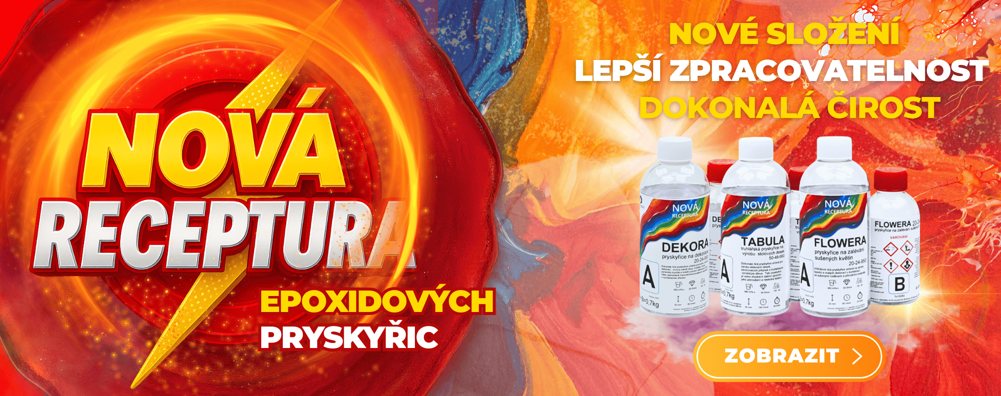 Epoxidové pryskyřice s novou recepturou