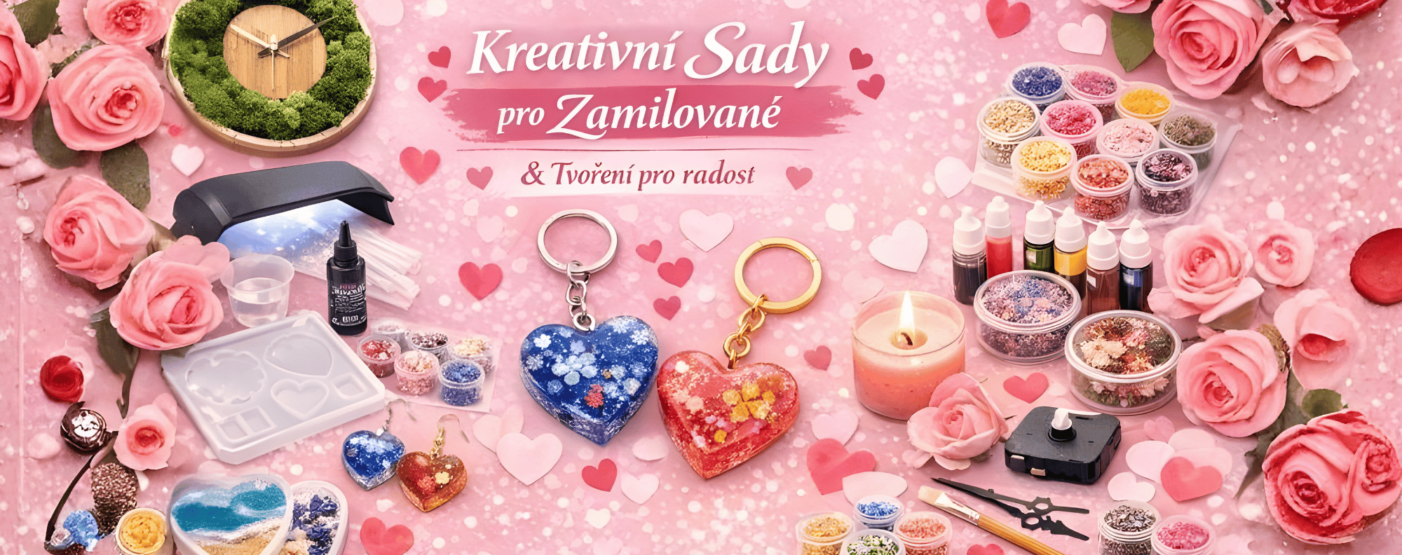 Kreativní sady pro tvoření a pro zamilované