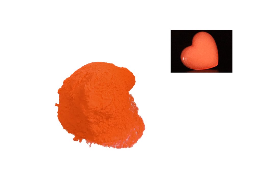 Svítící prášek Červeno oranžová - Červeno oranžová Rutime Red OSB160 10g