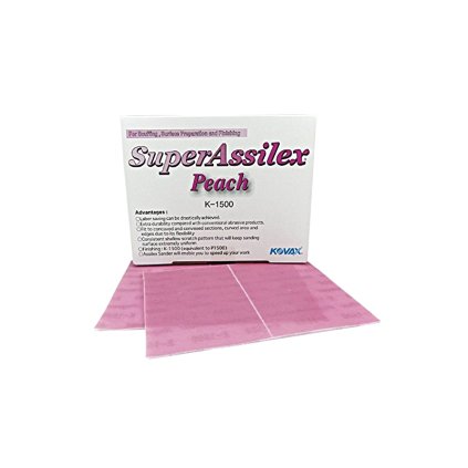 Smirkový papír pro ruční broušení 72x125 mm Assilex 15 zrno K1500 2 ks