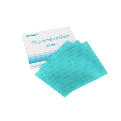 Smirkový papír pro ruční broušení 72x125 mm Assilex 04 zrno K400 2 ks