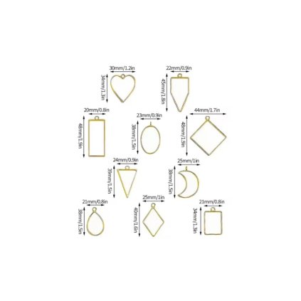 Lůžko na pryskyřici LP8950-Z rámeček MIX zaltá 10ks