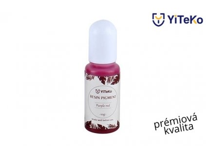 Křišťálová barva do pryskyřice YiTeKo Purple red 10 10ml