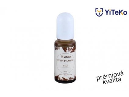 Křišťálová barva do pryskyřice YiTeKo Brown 13 10ml