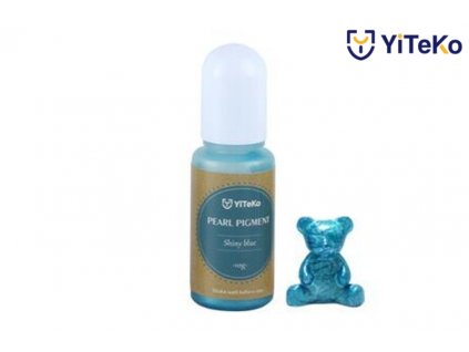 Perleťový pigment do pryskyřice YiTeKo Shiny blue 15 10ml