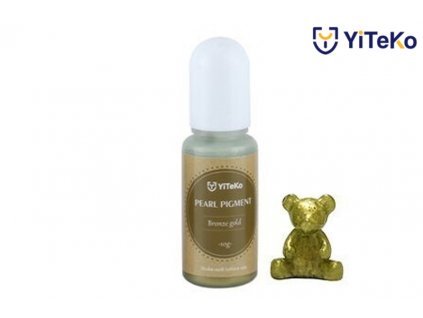 Perleťový pigment do pryskyřice YiTeKo Bronze gold 20 10ml