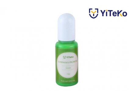 Svítící pigment do pryskyřice YiTeKo Green 12 10ml