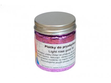 Dekorační plátky Light rose gold 14 DM1032 3g