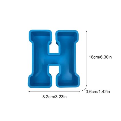 Silikonová forma X312-34 Velké 3D písmeno H 165x145mm