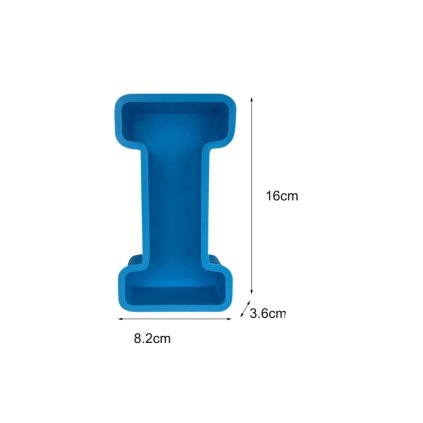 Silikonová forma X312-35 Velké 3D písmeno I 168x20mm
