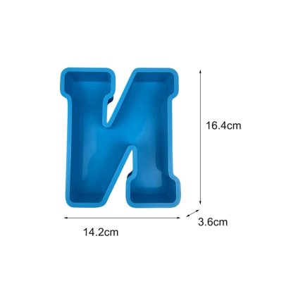 Silikonová forma X312-40 Velké 3D písmeno N 164x142mm