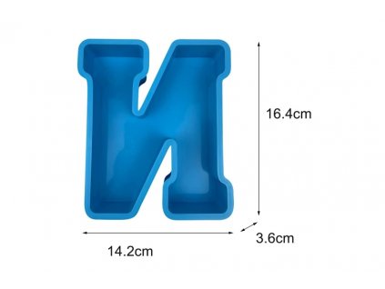 Silikonová forma X312-41 Velké 3D písmeno O 165x121mm