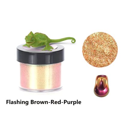 Metalický prášek Chameleon Flashing Brown Red Purple OS9101 5g