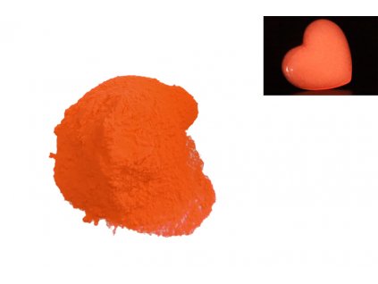 Svítící prášek Červeno oranžová - Červeno oranžová Rutime Red OSB160 10g