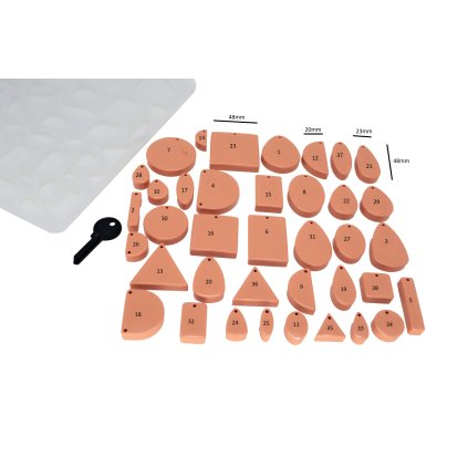 Silikonform für Anhänger SET JS235 216x235mm