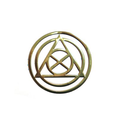 Symbol na orgonity samolepící zlatý SZ17 30mm 1ks