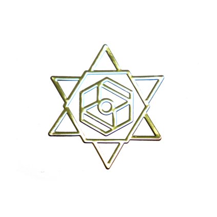 Symbol na orgonity samolepící zlatý SZ22 30mm 1ks